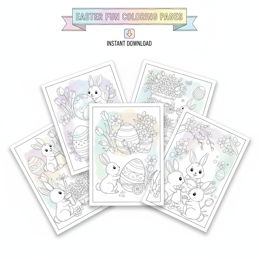 Easter Printable Coloring Pages Download